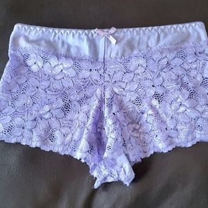 Purple lace panties